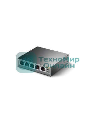 Коммутатор TP-Link SMB TL-SF1005P 5-портовый 10/100 Мбит/с настольный коммутатор с 4 портами PoE