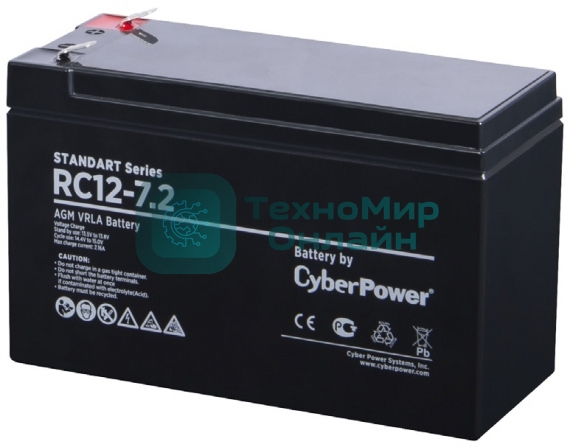 Батарея для ИБП SS CyberPower Standart series RС 12-7.2/12V 7.2 Ah