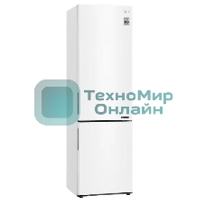 Холодильник LG GA-B509CQCL белый двухкамерный, 277/107л, морозилка снизу, Total No Frost