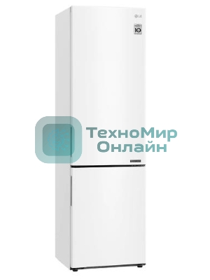 Холодильник LG GA-B509CQCL белый двухкамерный, 277/107л, морозилка снизу, Total No Frost