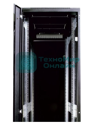 Шкаф телекоммуникационный напольный 18U (600x800) дверь стекло, черный (ШТК-М-18.6.8-1ААА-9005)