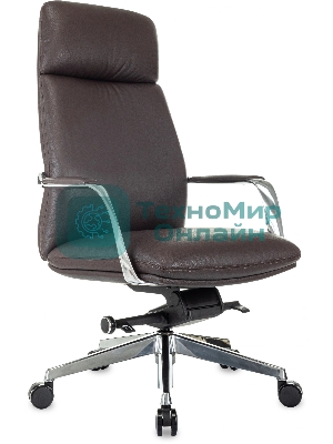 Кресло Бюрократ VEGA коричневый, кожа