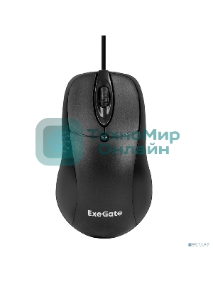 Мышь проводная ExeGate Professional Standard B100 черный, 1000 dpi, USB, кнопки - 3