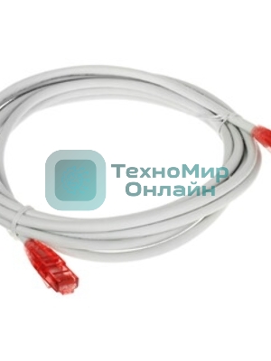 Патч-корд Hyperline U/UTP, Cat.5e, LSZH, 10 м, серый 
