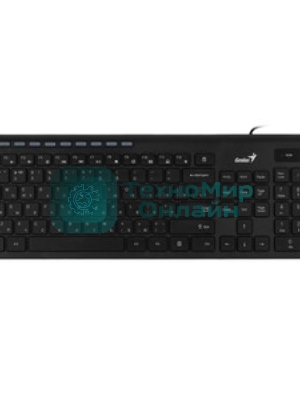Клавиатура проводная Genius SlimStar 230II 31310048402, USB, черный