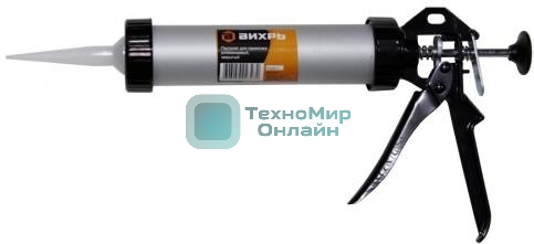 Пистолет для герметика алюм. закрытый Вихрь 73/3/6/2
