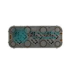 Блок розеток Quteo с предварительным подключением 3x2К+З со шторками, 16A, 250В, IP 20, белый