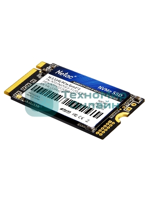Накопитель SSD Netac N930ES, 512Gb, PCIe 3.1 x2, M.2 2242, NVMe, R/W 1650/1500
