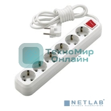 Удлинитель Makel 6 гн 5 м с\з вкл.