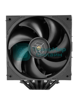 Кулер для процессора Thermalright Royal Pretor 130 черный (4-pin PWM, 158мм, Ni/Cu, 6x6мм, 1x120+1x130мм, 80.45CFM/81.88CFM, 29.4dBA/28.3dBA, 2150PM/1750RPM, S: 1200, 1700, 1851, 2011, 2066, 115X, AM4, AM5, black)