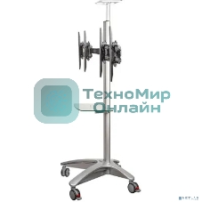 Arm media PT-STAND-15 (состоит из 2-х частей) black 1 шт/уп. Моб. стойка напол. для 2-х TV 26