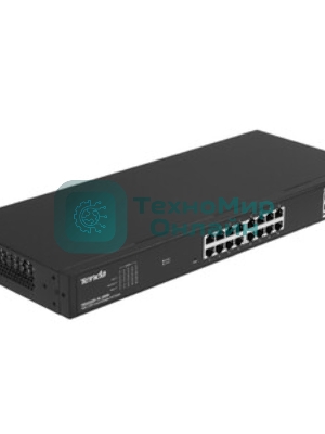 Коммутатор управляемый PoE Tenda TEG2220P-16-250W, 18 портов, 18x1 Гбит/с, SFP 2x1 Гбит/с, PoE 16x30Вт (до 230Вт)