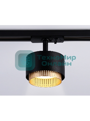 Трековый однофазный светильник Ambrella light GL5381 BK/GD черный/золото GX53 max 12W D95*130