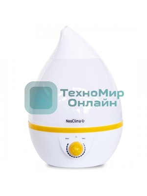 Увлажнитель воздуха Neoclima NHL-200L белый/желтый, 20 м², 2 л