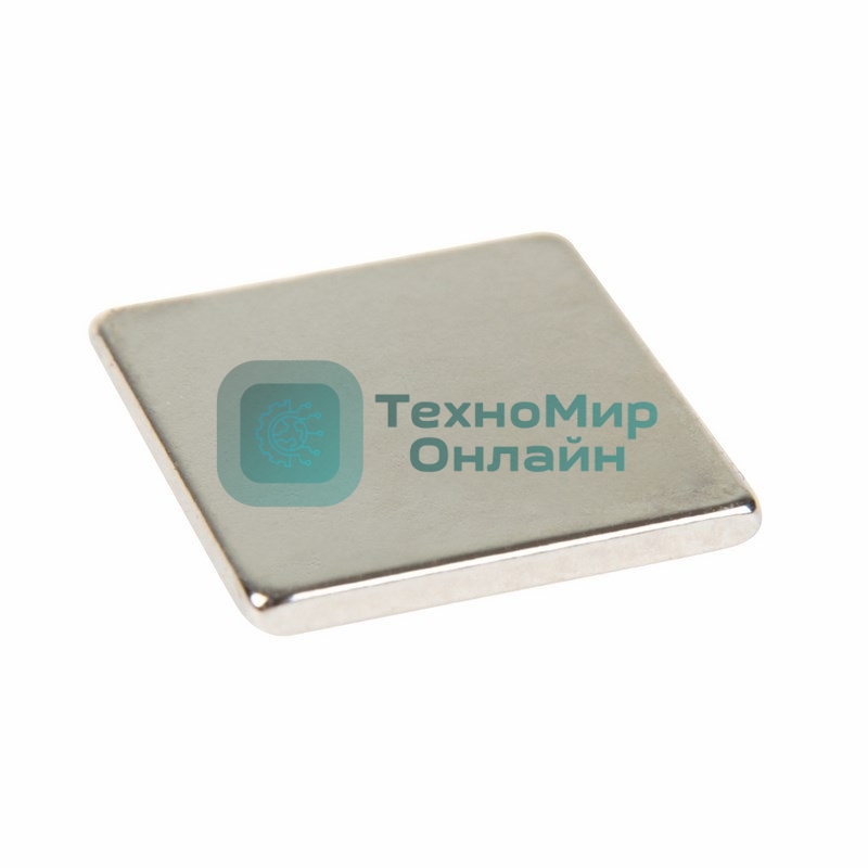 Неодимовый магнит прямоугольник Rexant 10х10х1 мм сцепление 0,6 кг (Упаковка 10 шт)