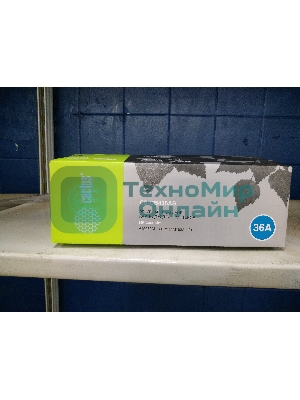 (Вскрыта упаковка) Тонер-картридж Cactus CS-CB436AS (тип CB436A) черный, 2000 стр., для HP LaserJet P1505/ M1120 mfp/ M1522 mfp