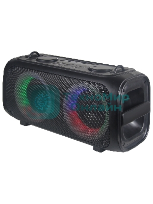 Колонка портативная Hyundai H-PS1030 черный/черный 40 Вт 2.0 BT 10м 3600mAh