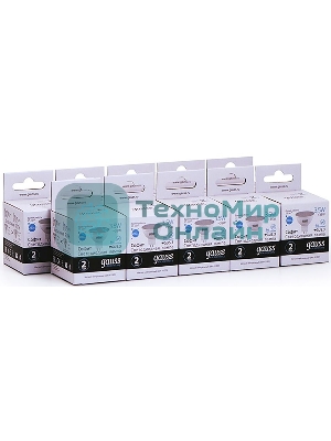 Лампа светодиодная Gauss Elementary MR16 3.5Вт цок.: GU5.3 спот 220B 4100K св. свеч. бел. ней. MR16 (упак.: 10 шт) (13524)