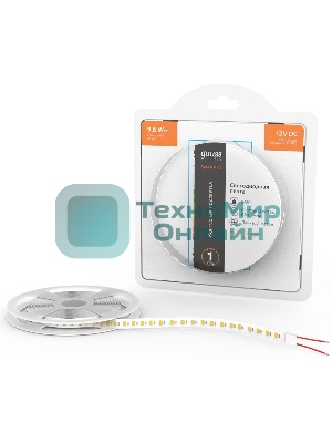 Лента светодиодная Basic Gauss 12V 9,6W/m 624lm/m 3000K IP20 LED 2m 1/100