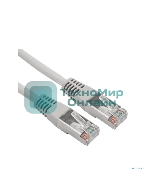 Пaтч-корд F/UTP Rexant, категория 5e, RJ45-RJ45, экранированный, 24AWG, LSZH, серый, 5м