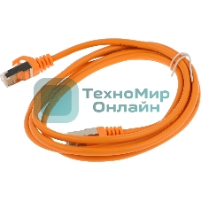 Патч-корд FTP Cablexpert cat.5e, 2м, литой, многожильный оранжевый