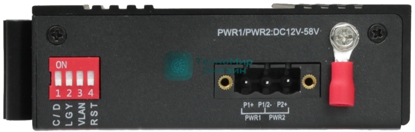 Медиаконвертер OSNOVO Промышленный компактный медиаконвертер GE, 1 x GE (10/100/1000Base-T), 1 x GE SFP (1000Base-X)