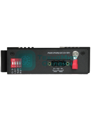 Медиаконвертер OSNOVO Промышленный компактный медиаконвертер GE, 1 x GE (10/100/1000Base-T), 1 x GE SFP (1000Base-X)