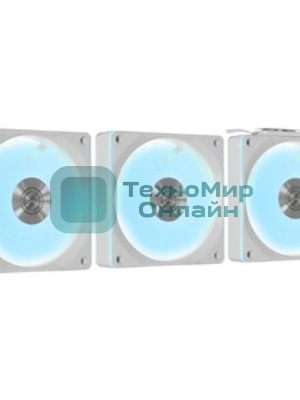 Вентилятор для корпуса Lian-Li Uni Fan CL Wireless 120 ARGB 124х120x28 белый 4-pin 29.8дБ (упак.:3шт) (G99.12CL1W3W.R0) Ret