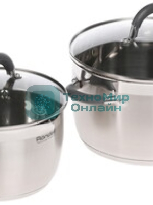 Набор посуды Flamme 4 предм.,кастрюли c/кр 20/24 см,нерж.сталь, RDS-339