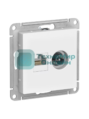 Механизм розетки 2-м AtlasDesign комп. RJ45 кат.5E+TV белый SchE ATN000189