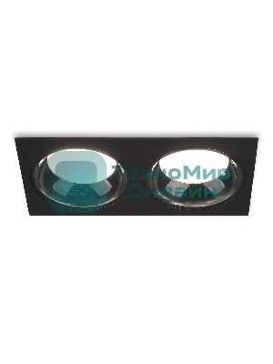 Светильник Ambrella light TN52344/2 SBK/GBK черный песок/черный глянец GX53 max 12W 220*115*25