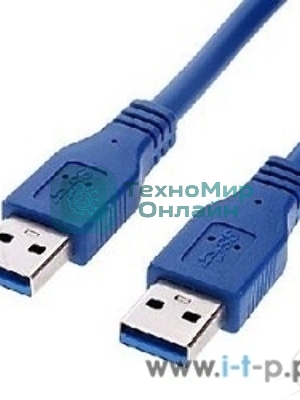 Кабель Gembird/Cablexpert Pro AM/AM, 1м, экран, синий