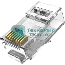 Коннектор Vention RJ45 (8p8c), UTP, cat. 6A, под витую пару (50 шт.)