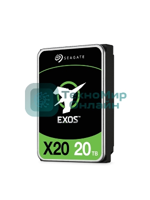 Жесткий диск Seagate HDD 20Tb 7200rpm Server Exos X20 HDD 512E/4KN (3.5