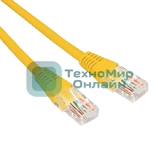 Патч-корд U/UTP Rexant cat.6, RJ45-RJ45, неэкранированный, 26AWG, LSZH, желтый, 0.5 м