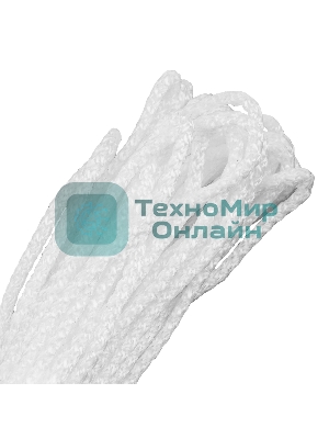 Шнур вязаный полипропиленовый Сибртех с сердечником, 4 мм, L20 м, 60-70 кгс, белый