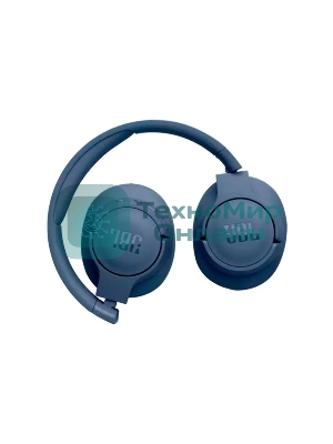 Беспроводные/проводные наушники JBL Tune 720BT синий, полноразмерные, Bluetooth + проводной, до 76 ч.