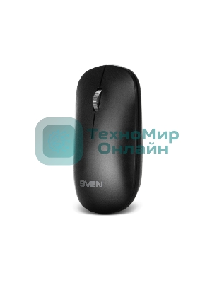 Комплект беспроводной SVEN ножничная клавиатура + мышь KB-C2550W черный (109 кл.,12Fn, 1000DPI, 2+1 кл.)