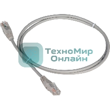 Патч-корд LANMASTER TWT UTP cat.5e, с заливными колпачками, 50.0 м, серый