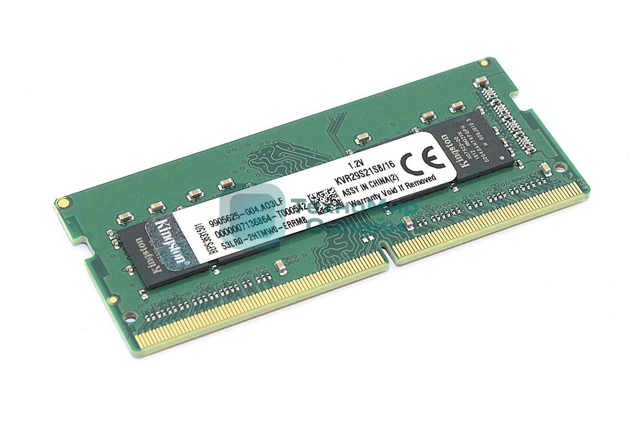 Оперативная память Kingston ValueRAM, DDR4, 16Gb (1x16 Gb), 2933 MHz, CL21, SO-DIMM