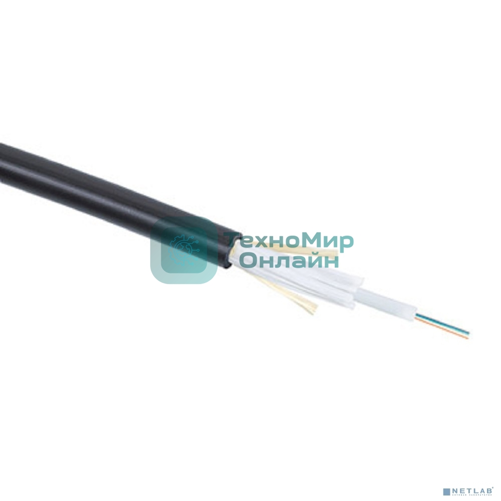 Кабель ВО Cabeus Loose tube, 8хОВ, OM3 50/125, PE, Ø 7,5мм, снаружи зданий, бронированный, черный, стойкий к УФ