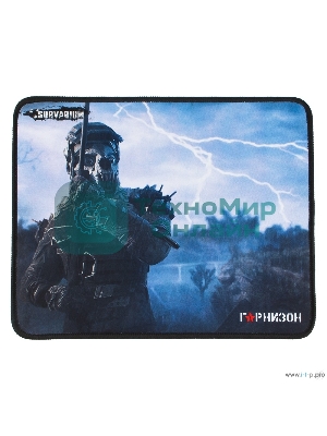 Коврик для мыши Гарнизон GMP-100, игровой, дизайн-игра Survarium, ткань/резина, размеры 200 x 250 x 3 мм