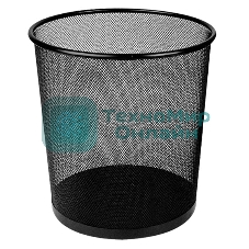 Корзина для бумаг Deli E9190 круглая 12л. мет.сетка черный