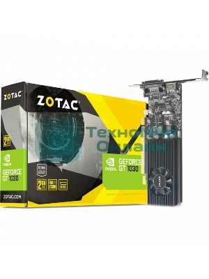 Видеокарта Zotac GT 1030 2Gb GDDR5,64bit, HDCP, HDMI/DVD-D, ZT-P10300A-10L, RTL
