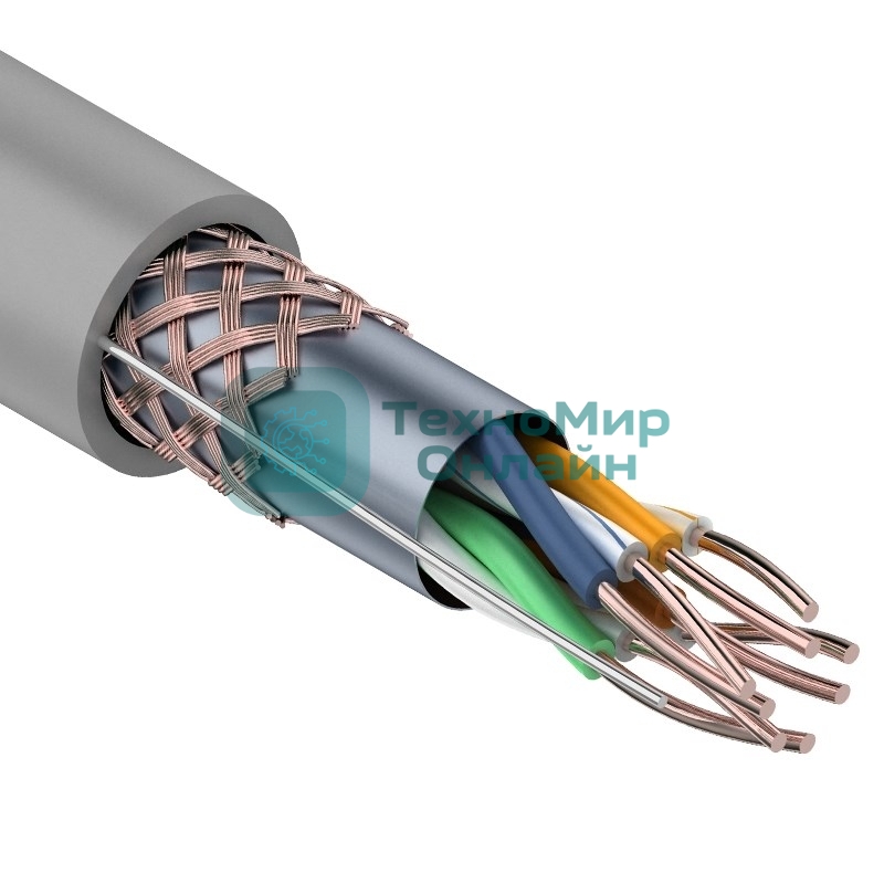 Кабель витая пара Rexant SFTP 4PR 24AWG, cat.5e, бухта 305 м