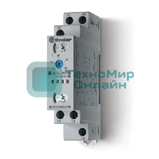 Таймер модульный мультифункциональный (AI DI SW BE CE DE) 12…240В AC/DC 1CO 16А 17.5мм регулировка времени 0.1с…24ч IP20 FINDER 800102400000