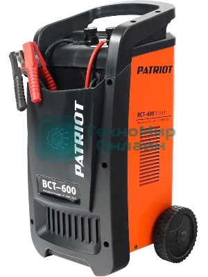 Устройство пуско-зарядное PATRIOT BCT-600 Start220В±15% 3300Вт 12/24В з/п88.0/500А 120-900А/ч 25к