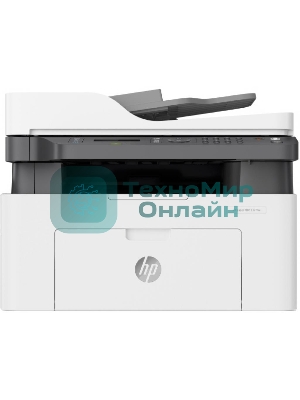 МФУ лазерное HP Laser MFP 137fnw (4ZB84A), A4, ч/б, печ. до 20 стр/мин., скан. до 15 стр/мин. (ч/б) 6 стр/мин. (цвет), 1200 x 1200 dpi (печать) 600x600dpi (скан.), USB, RJ-45, Wi-Fi, Air Print, Mopria