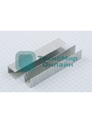 Скобы Gross 41714, 14 мм, для мебельного степлера, усиленные, тип 53, 1000 шт.