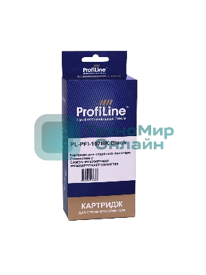Картридж струйный ProfiLine PL-PFI-107BK для принтеров Canon IPF670/IPF680/IPF685/IPF770/IPF780/IPF785 с чернилами Black